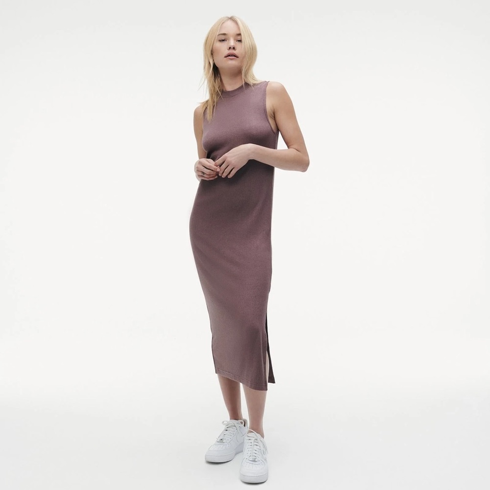 Naadam Ribbed Sleeveless Dress